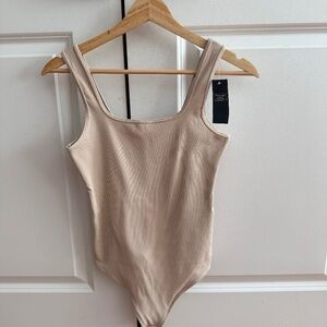 Abercrombie & Fitch Seamless Rib Fabric Tank Bodysuit